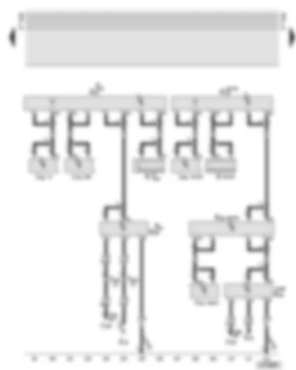 Wiring Diagram  AUDI A6 2001 - Aerials for radio - telephone/mobile phone - navigation system and radio-operated remote control for auxiliary heater