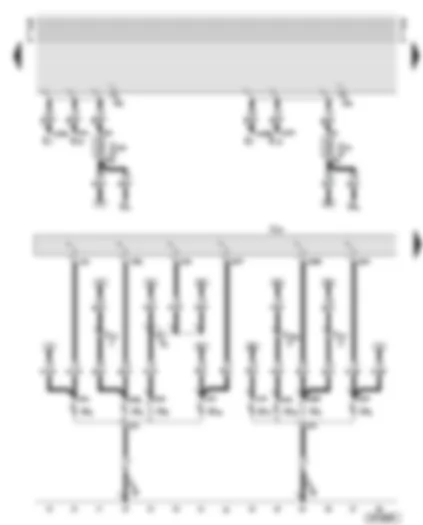 Wiring Diagram  AUDI A6 2001 - Trailer socket - tail light - left and right