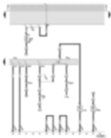 Wiring Diagram  AUDI A6 2001 - Trailer socket - rear left fog light bulb - high level brake light bulb