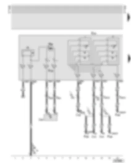 Wiring Diagram  AUDI A6 2001 - Operating unit in steering wheel - horn plate