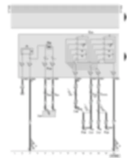 Wiring Diagram  AUDI A6 2005 - Operating unit in steering wheel - horn plate