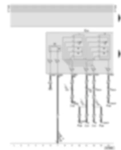 Wiring Diagram  AUDI A6 2000 - Operating unit in steering wheel - horn plate