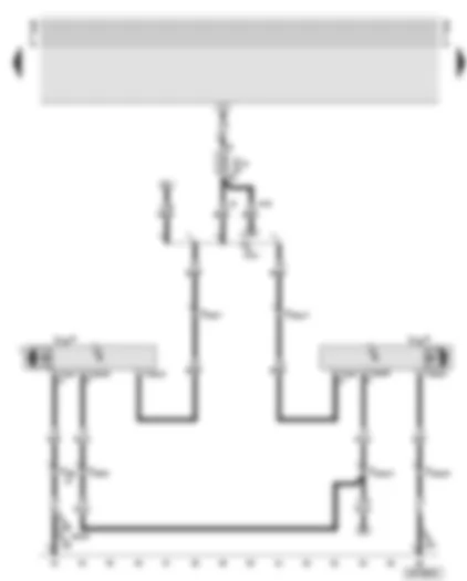 Wiring Diagram  AUDI A6 2001 - Automatic static headlight range control: Headlight range control motor - left - headlight range control motor - right