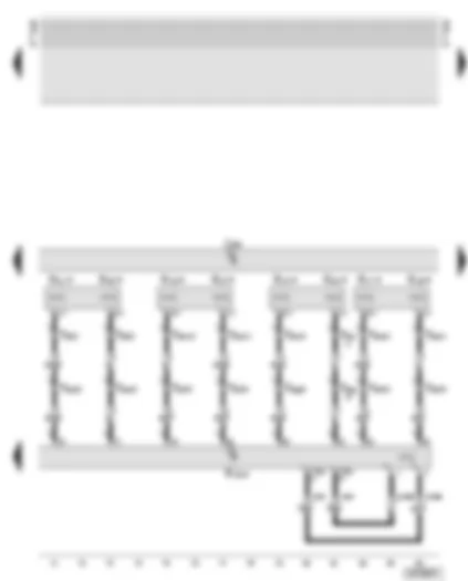 Wiring Diagram  AUDI A6 2002 - Navigation operating electronics control unit - amplifier with bass loudspeaker (luggage compartment - right)