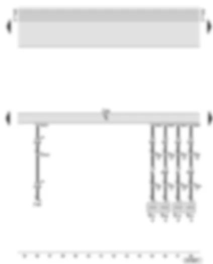 Wiring Diagram  AUDI A6 2001 - Navigation operating electronics control unit - bass loudspeakers - middle-high tone loudspeakers