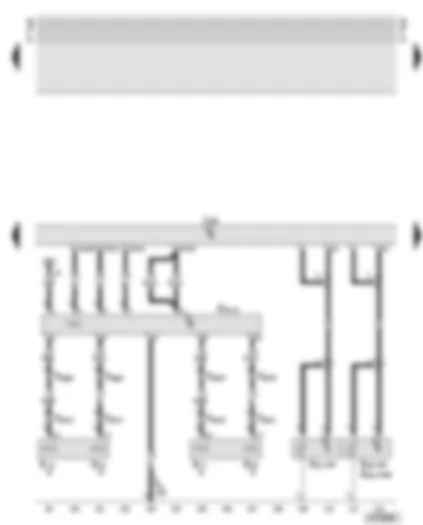 Wiring Diagram  AUDI A6 2002 - Navigation operating electronics control unit - amplifier with bass loudspeaker (luggage compartment - right) - rear loudspeakers - radio/telephone/navigation aerial