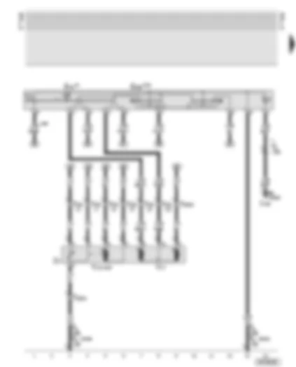 Wiring Diagram  AUDI A6 2000 - Mirror adjustment - driver