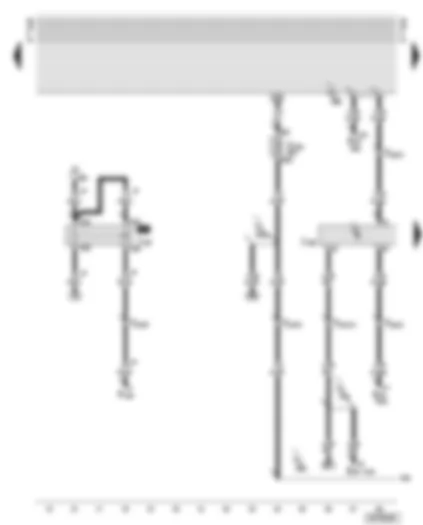 Wiring Diagram  AUDI A6 2001 - Motronic control unit - starter inhibitor relay