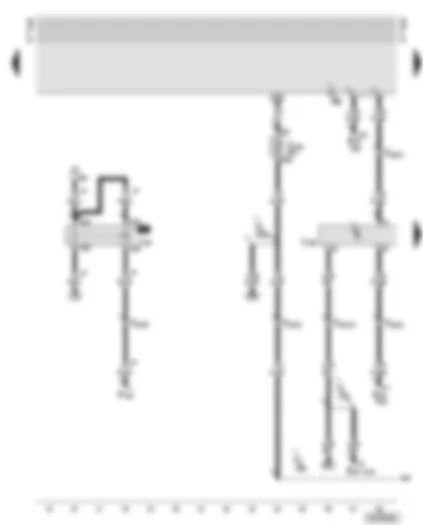 Wiring Diagram  AUDI A6 2000 - Motronic control unit - starter inhibitor relay