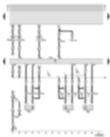 Wiring Diagram  AUDI A6 2000 - Motronic control unit - knock sensor 1 - coolant temperature senders