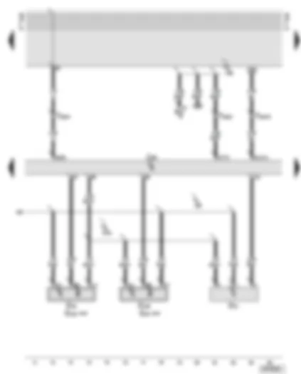 Wiring Diagram  AUDI A6 2001 - Motronic control unit - Hall senders