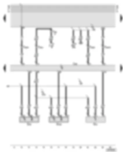 Wiring Diagram  AUDI A6 2000 - Motronic control unit - Hall senders