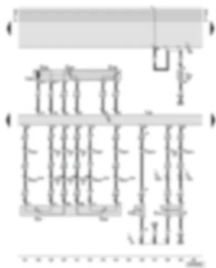 Wiring Diagram  AUDI A6 2001 - Motronic control unit - brake light switch - throttle valve control unit - cruise control system brake pedal switch