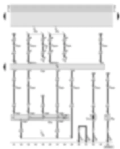 Wiring Diagram  AUDI A6 2001 - Motronic control unit - cruise control system switch