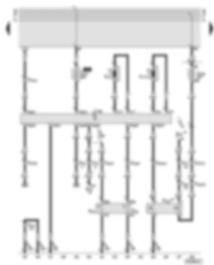 Wiring Diagram  AUDI A6 2001 - Radiator fan control unit - radiator fan - radiator fan thermo-switches
