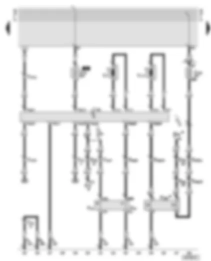 Wiring Diagram  AUDI A6 2001 - Radiator fan control unit - radiator fan - radiator fan thermo-switches