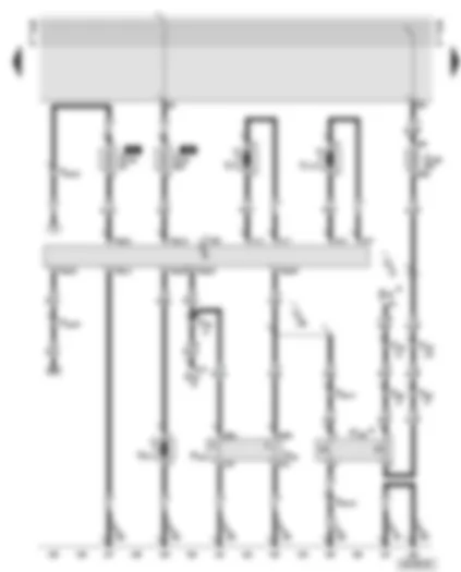 Wiring Diagram  AUDI A6 2000 - Radiator fan control unit - radiator fan - radiator fan thermo-switches