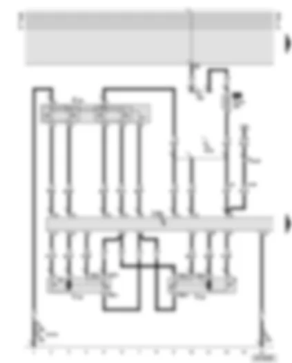 Wiring Diagram  AUDI A6 2000 - Steering column/belt height adjustment control unit - steering column adjustment switch - steering column adjustment motor