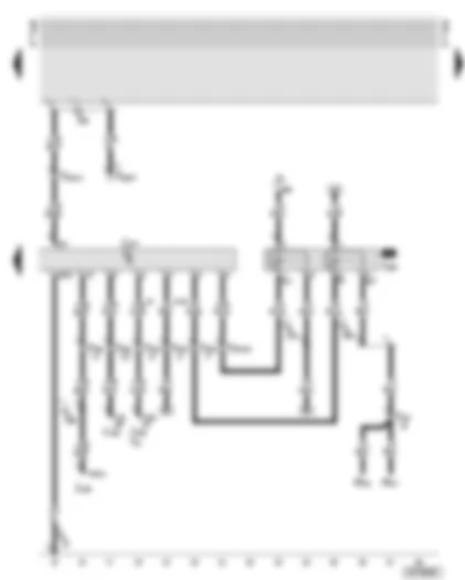 Wiring Diagram  AUDI A6 2001 - Automatic gearbox control unit - starter inhibitor and reversing light relay
