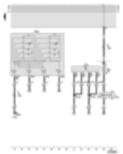 Wiring Diagram  AUDI A6 2001 - Operating unit in steering wheel - brake light switch - ABS with EDL control unit