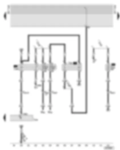 Wiring Diagram  AUDI A6 2001 - Personal danger alarm system / intermittent main beam