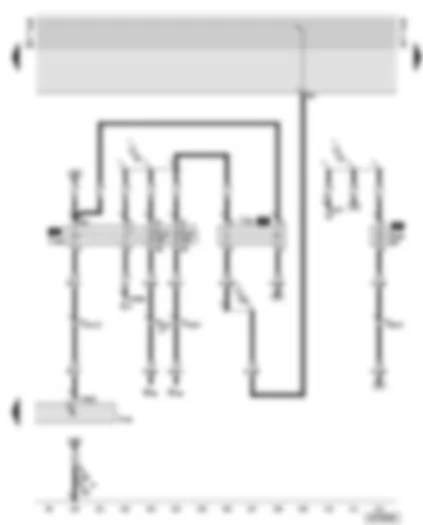 Wiring Diagram  AUDI A6 2002 - Personal danger alarm system / intermittent main beam