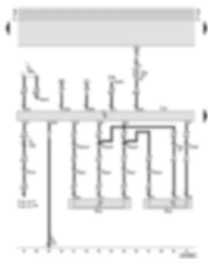 Wiring Diagram  AUDI A6 2002 - Control unit for headlight range control - vehicle level sender - rear left - vehicle level sender - front left