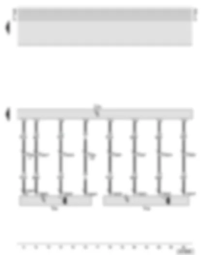 Wiring Diagram  AUDI A6 2002 - Headlight range control motor - left - headlight range control motor - right