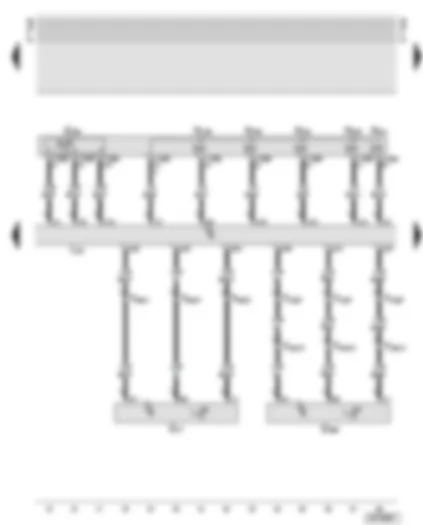 Wiring Diagram  AUDI A6 2002 - Self-levelling suspension control unit - valve block - rear right vehicle level sender - front right vehicle level sender