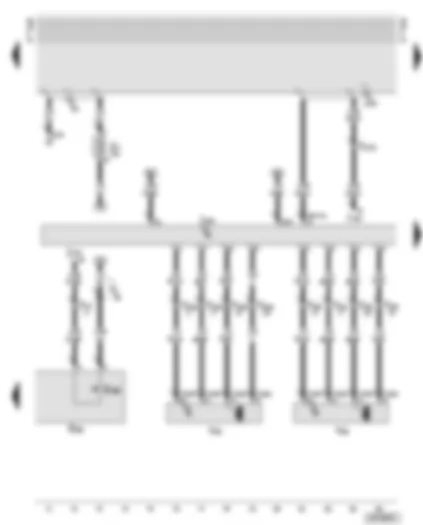Wiring Diagram  AUDI A6 2002 - Control unit for headlight range control - headlight range control motors - left and right