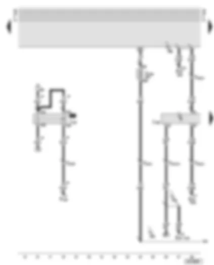 Wiring Diagram  AUDI A6 2001 - Motronic control unit - starter inhibitor relay