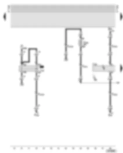 Wiring Diagram  AUDI A6 2003 - Motronic control unit - starter inhibitor relay