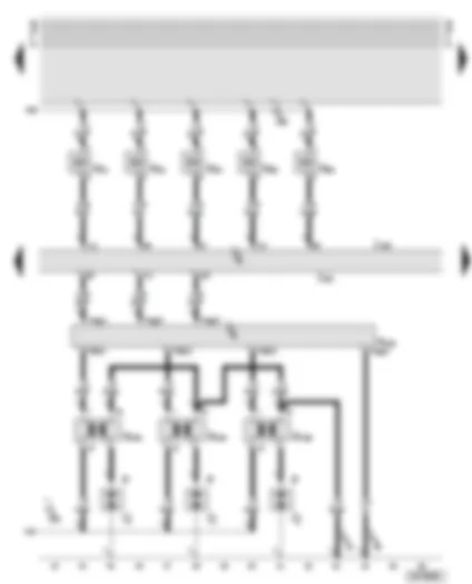 Wiring Diagram  AUDI A6 2001 - Motronic control unit - output stage 2 - ignition coils