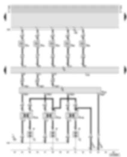 Wiring Diagram  AUDI A6 2002 - Motronic control unit - output stage 2 - ignition coils