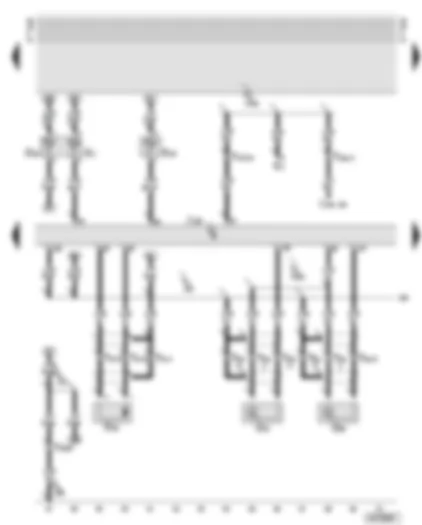 Wiring Diagram  AUDI A6 2002 - Motronic control unit - knock sensor 1 - coolant temperature senders
