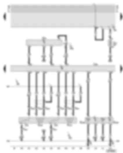 Wiring Diagram  AUDI A6 2002 - Motronic control unit - air mass meter