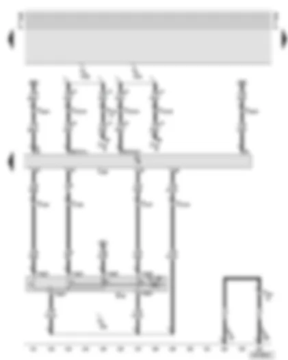 Wiring Diagram  AUDI A6 2002 - Motronic control unit - cruise control system switch