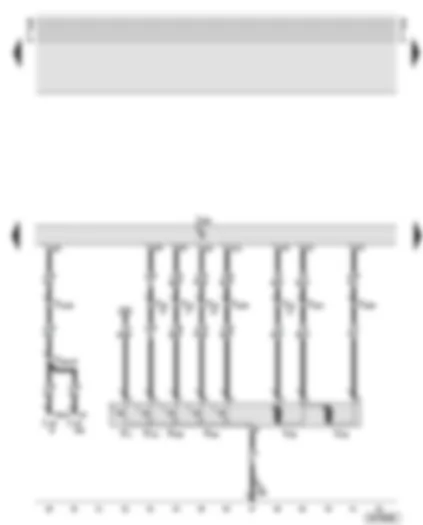 Wiring Diagram  AUDI A6 2001 - Central locking control unit - door contact switch on driver