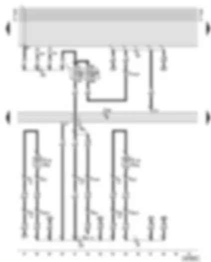 Wiring Diagram  AUDI A6 2002 - Central locking control unit - left door warning lamp - right door warning lamp