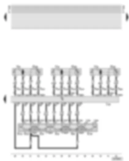 Wiring Diagram  AUDI A6 2001 - Seat adjustment with memory control unit - driver