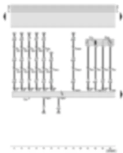 Wiring Diagram  AUDI A6 2001 - Seat adjustment with memory control unit - front passenger