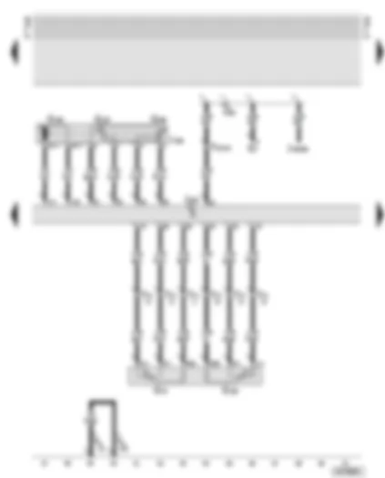 Wiring Diagram  AUDI A6 2002 - Motronic control unit - throttle valve control unit - accelerator pedal position senders