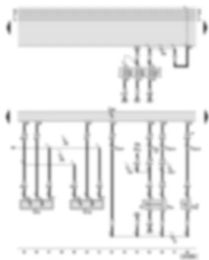 Wiring Diagram  AUDI A6 2001 - Motronic control unit - Hall senders - brake light switch