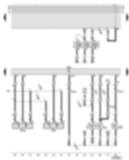 Wiring Diagram  AUDI A6 2003 - Motronic control unit - Hall senders - brake light switch