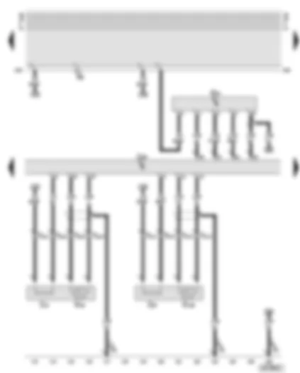 Wiring Diagram  AUDI A6 2002 - Motronic control unit - lambda probes - air mass meter