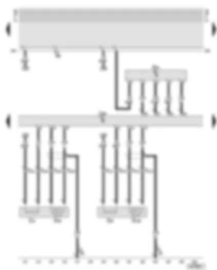 Wiring Diagram  AUDI A6 2003 - Motronic control unit - lambda probes - air mass meter
