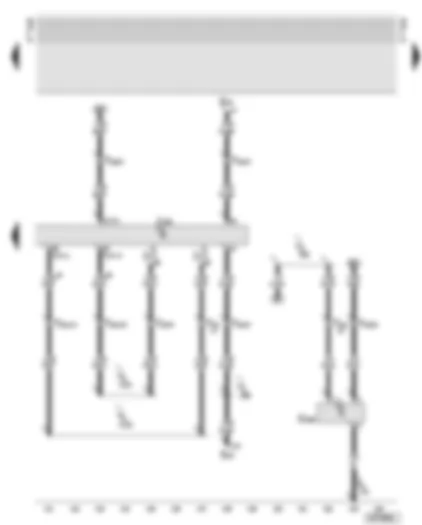 Wiring Diagram  AUDI A6 2001 - Motronic control unit - CAN bus - oil level thermo sender (service interval)