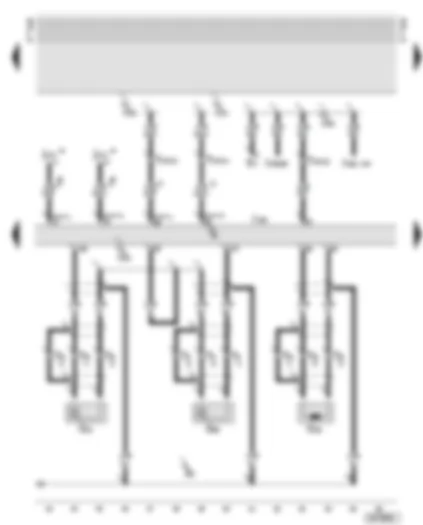 Wiring Diagram  AUDI A6 2002 - Motronic control unit - knock sensors - engine speed sender