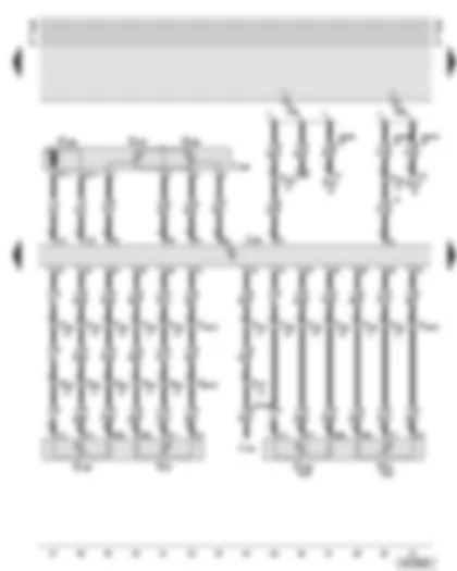 Wiring Diagram  AUDI A6 2001 - Motronic control unit - throttle valve control unit - accelerator pedal position senders
