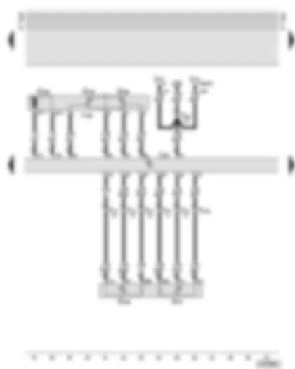Wiring Diagram  AUDI A6 2005 - Motronic control unit - throttle valve module - accelerator pedal position senders